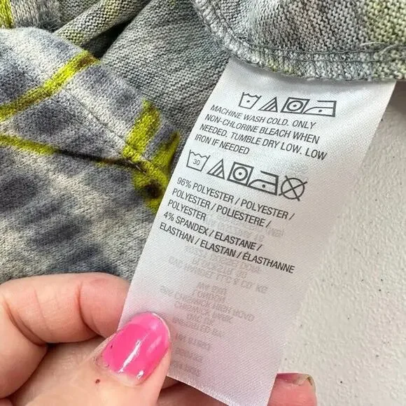 Logo by Lori Goldstein Leaf Botanic Print Cardigan Pockets Button Size Medium - Picture 5 of 7